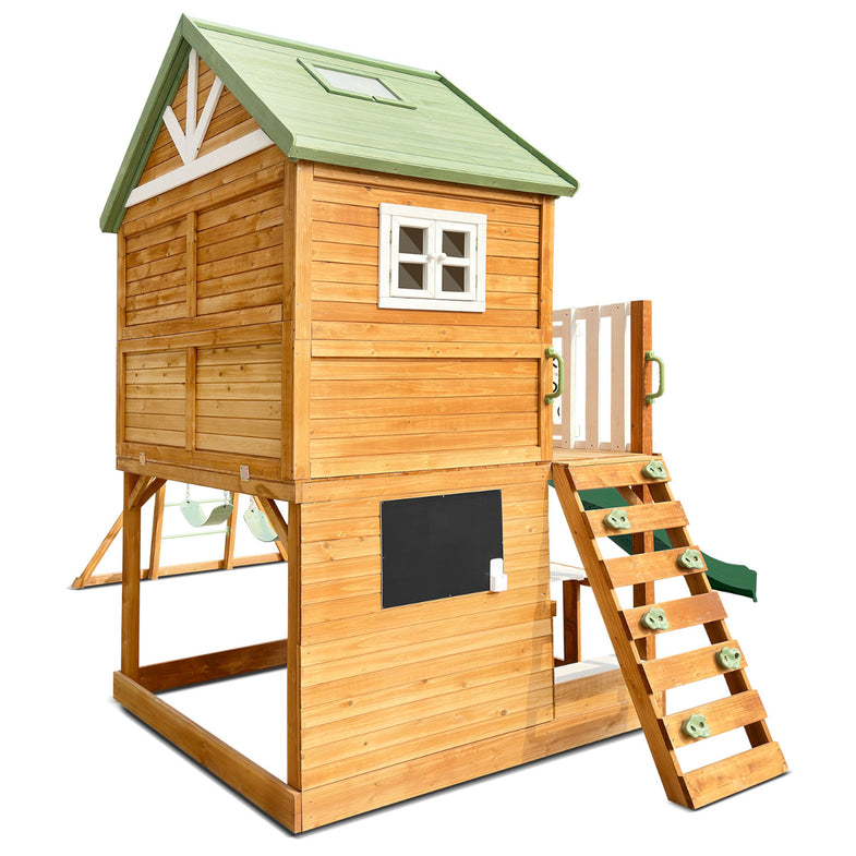 Riversdale Play Centre with 2.2m Slide (Green)