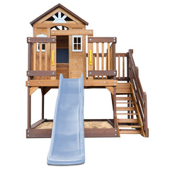 Silverton Cubby House with 1.8m Slide (Pastel Blue)