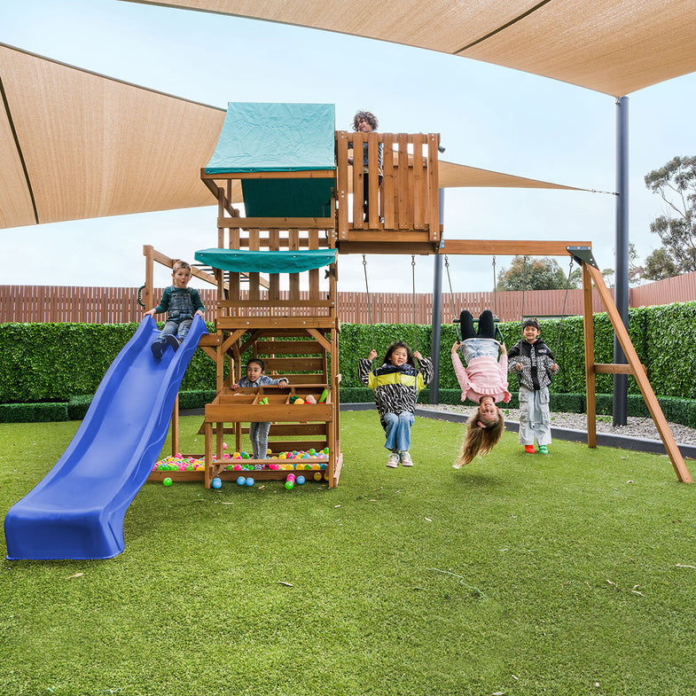 Walton Play Centre Set with 2.2m Blue Slide