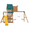 Walton Swing Set, Monkey Bars & Play Centre with 2.2m Slide (Yellow)