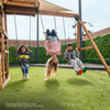 Walton Swing Set, Monkey Bars & Play Centre with 2.2m Slide (Yellow)