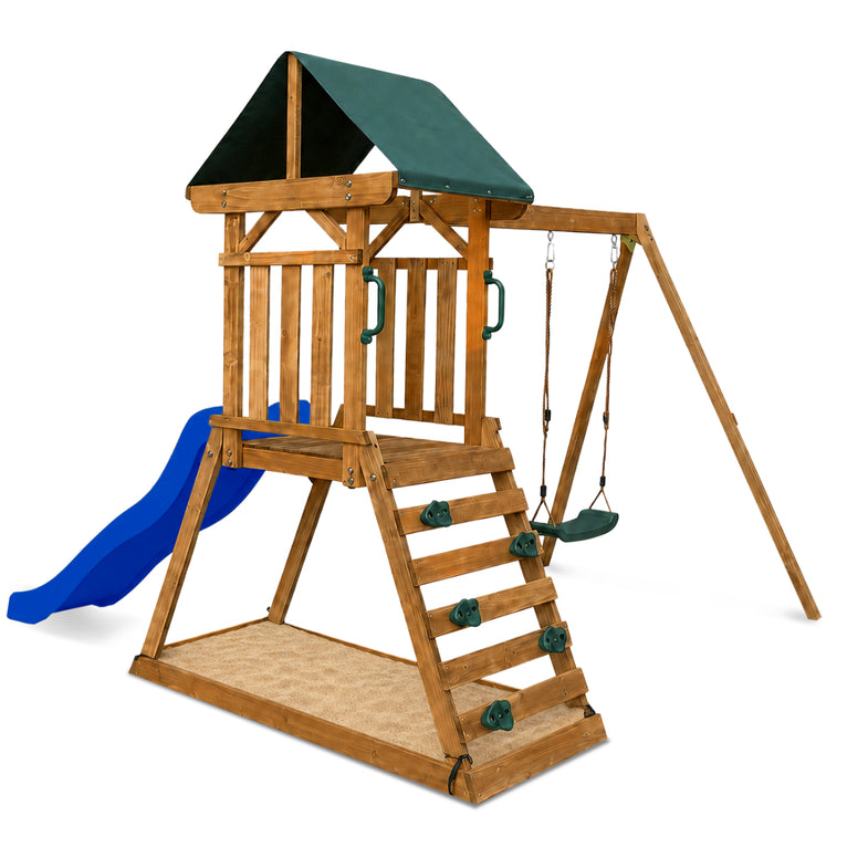 Wattle Play Centre with 1.8m Blue Slide
