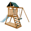 Wattle Play Centre with 1.8m Pastel Blue Slide