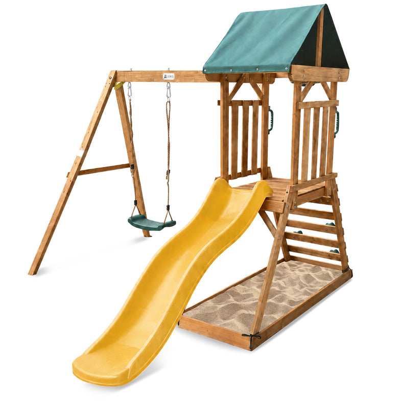 Wattle Play Centre with 1.8m Yellow Slide