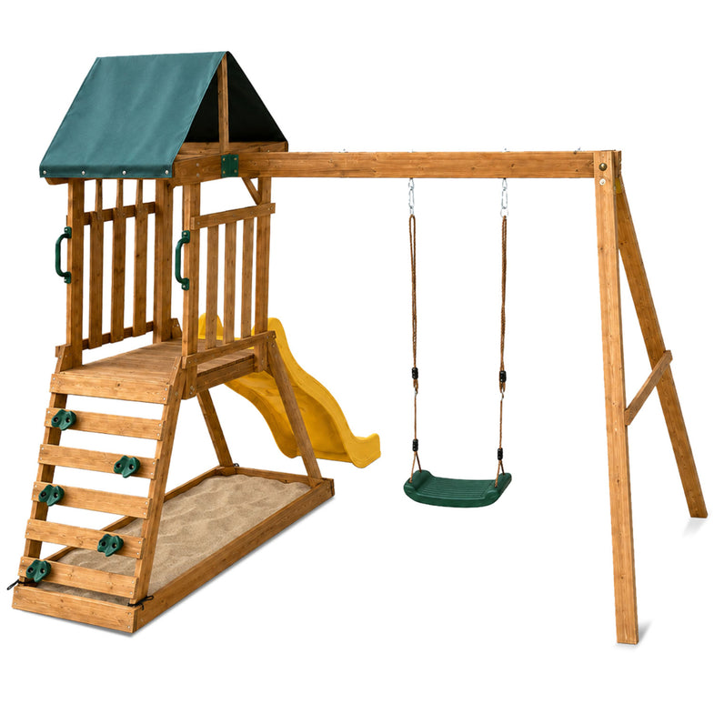 Wattle Play Centre with 1.8m Yellow Slide