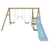 Winston Swing Set with Climb & 1.8m Slide (Pastel Blue)