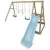 Winston Swing Set with Climb & 1.8m Slide (Pastel Blue)