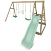 Winston Swing Set with Climb & 1.8m Slide (Pastel Green)