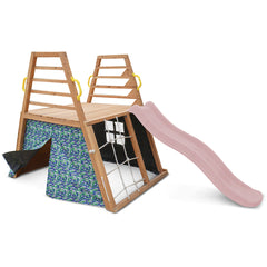 Cooper Climb & 1.8m Slide (Pastel Pink)