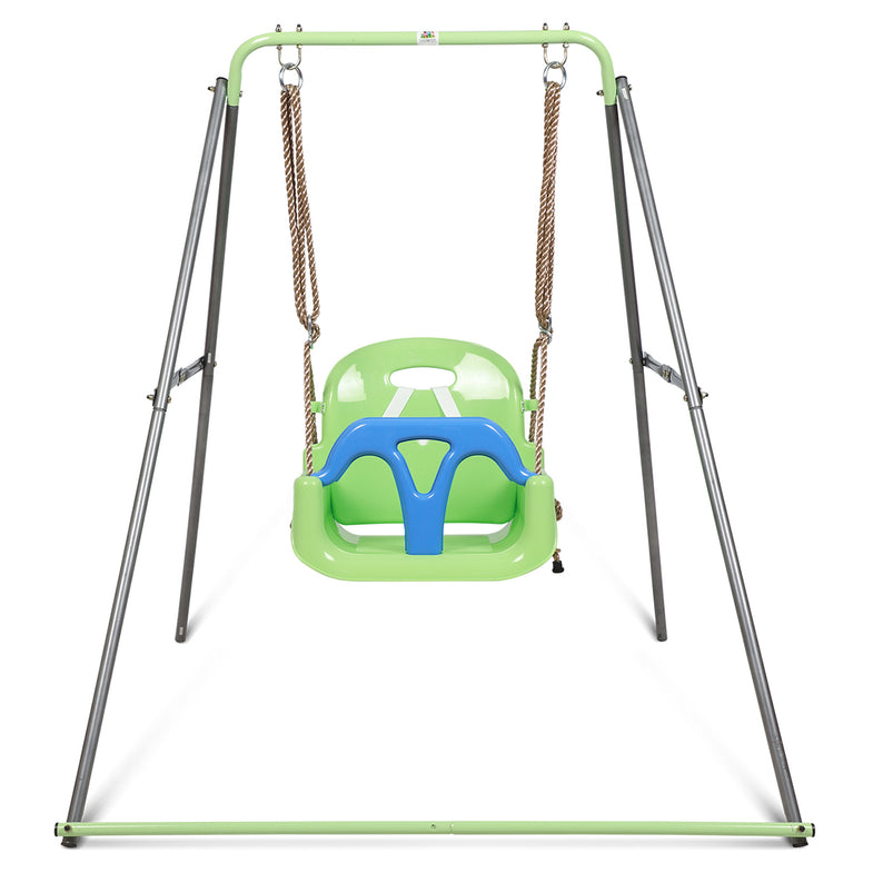 Bobcat Foldable Metal Swing frame with Haven 3 Stage Swing Seat