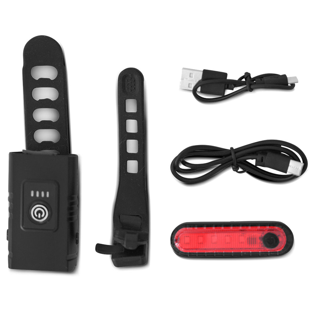 Progear LED Rechargeable Front and Rear Light Set | ActiveGo