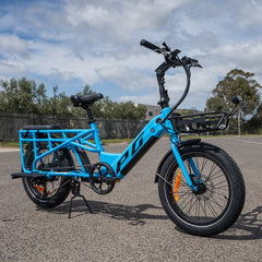 E-Moover Cargo Bike + Transporter Kit - Blue