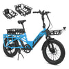 E-Moover Cargo Bike + Hauler Kit - Blue