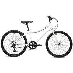 DuraLite 7 Speed Kids Bike 24" - Pearl White