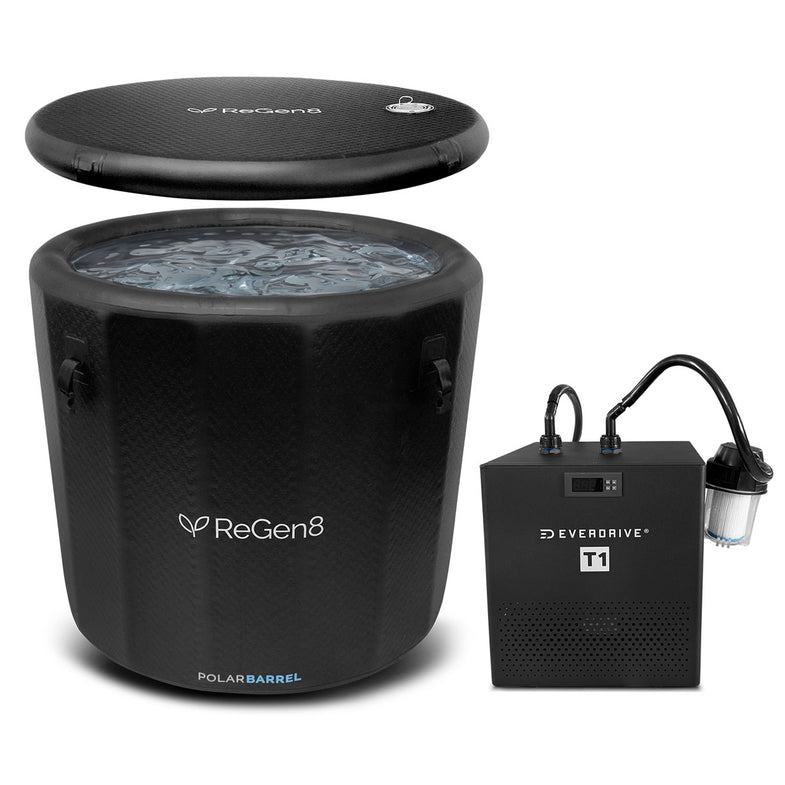 PolarBarrel Cold Plunge Ice Bath with T1 Chiller Unit