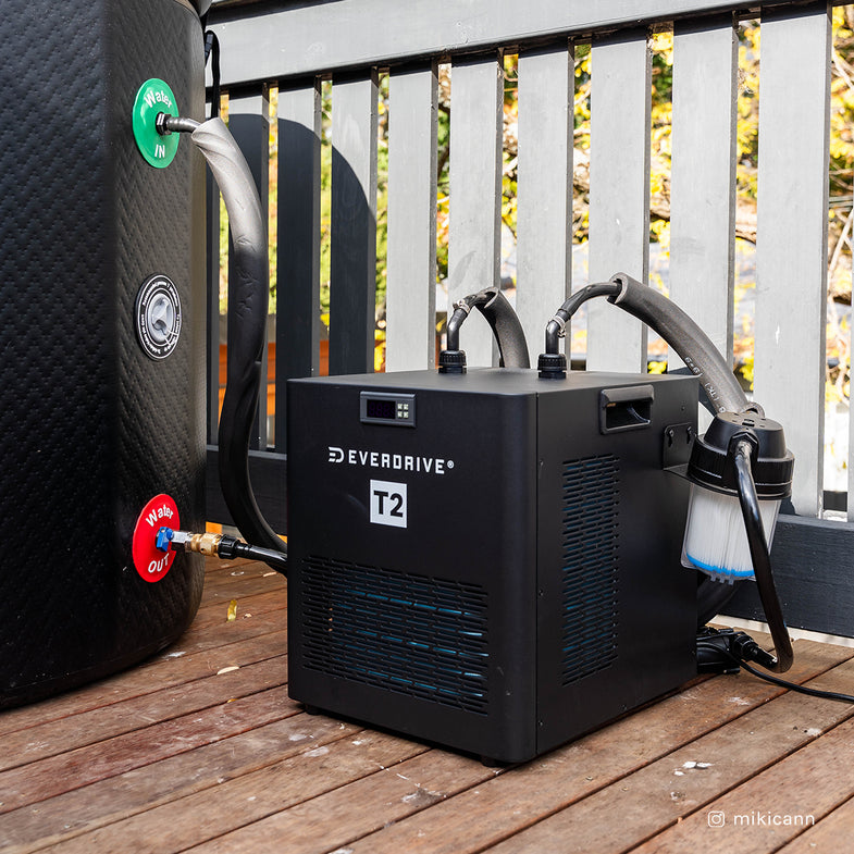 PolarBarrel Cold Plunge Ice Bath with T2 Chiller Unit