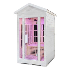 Duo Outdoor – 2 Person Infrared Sauna (White)
