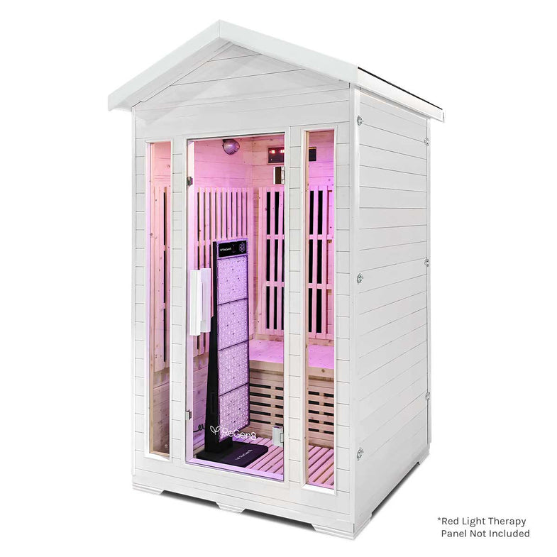 Duo Outdoor – 2 Person Infrared Sauna (White)
