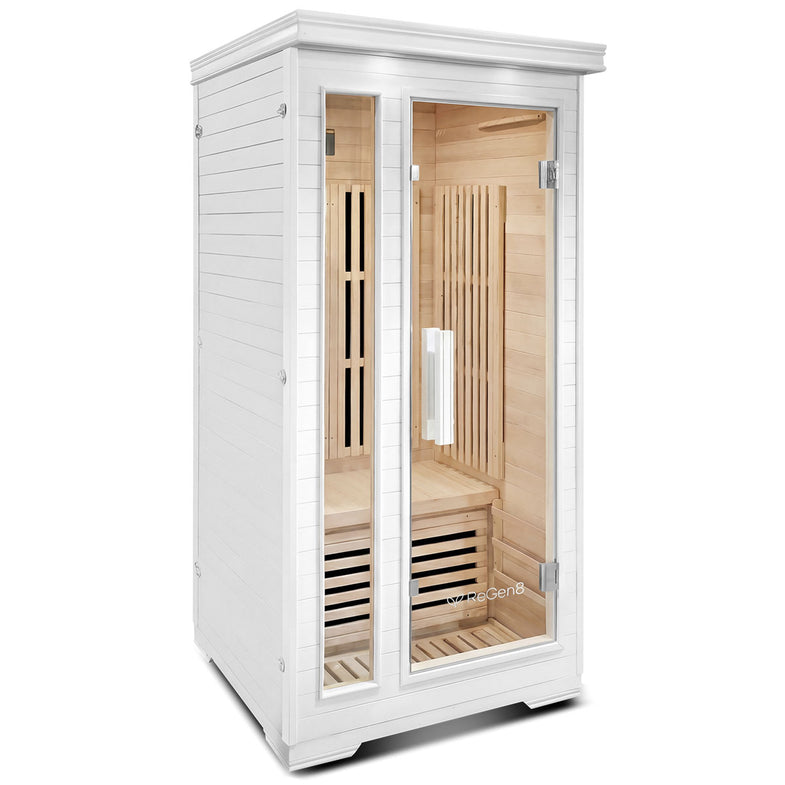 Solo V2 - 1 Person Infrared Sauna (White)