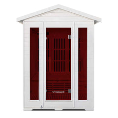 Trio Outdoor - 3 Person Infrared Sauna (White)