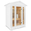 Trio Outdoor - 3 Person Infrared Sauna (White)