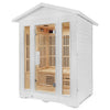 Trio Outdoor - 3 Person Infrared Sauna (White)