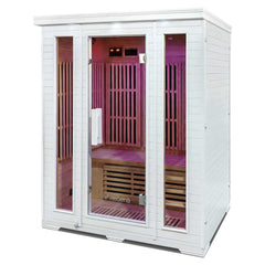 Trio - 3 Person Infrared Sauna (White)