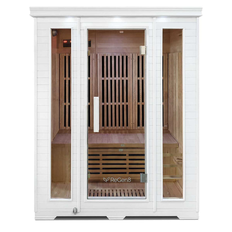 Trio - 3 Person Infrared Sauna (White)