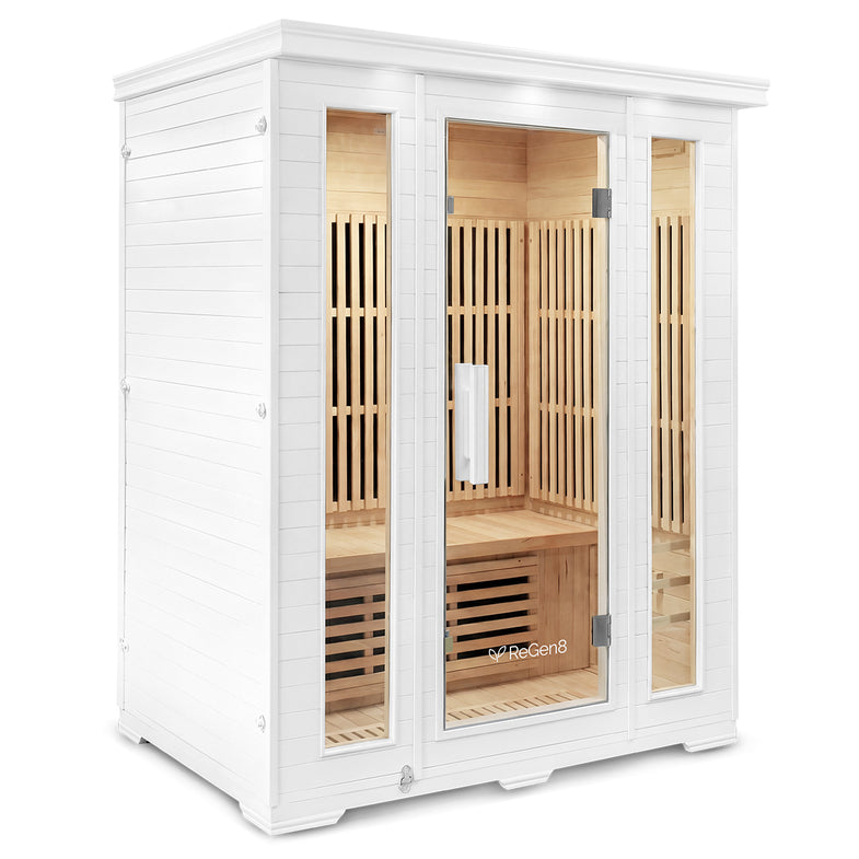 Trio - 3 Person Infrared Sauna (White)