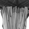 Aspendale Metal Gazebo Set with Mosquito Netting and Curtain