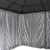 Aspendale Metal Gazebo Set with Mosquito Netting and Curtain