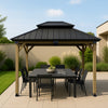 Maryborough 3m x 3m Timber & Steel Double Hip Roof Gazebo