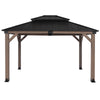 Maryborough 3.6m x 3m Timber & Steel Double Hip Roof Gazebo