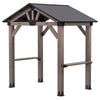 Oslo 2.4m x 1.8m BBQ/Grill Timber & Steel Gable Roof Gazebo
