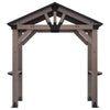 Oslo 2.4m x 1.8m BBQ/Grill Timber & Steel Gable Roof Gazebo