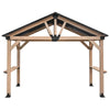 Oslo XL 3.6m x 2.4m BBQ/Grill Timber & Steel Gable Roof Gazebo