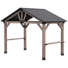 Oslo XL 3.6m x 2.4m BBQ/Grill Timber & Steel Gable Roof Gazebo