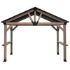 Oslo XL 3.6m x 2.4m BBQ/Grill Timber & Steel Gable Roof Gazebo