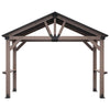 Oslo XL 3.6m x 2.4m BBQ/Grill Timber & Steel Gable Roof Gazebo