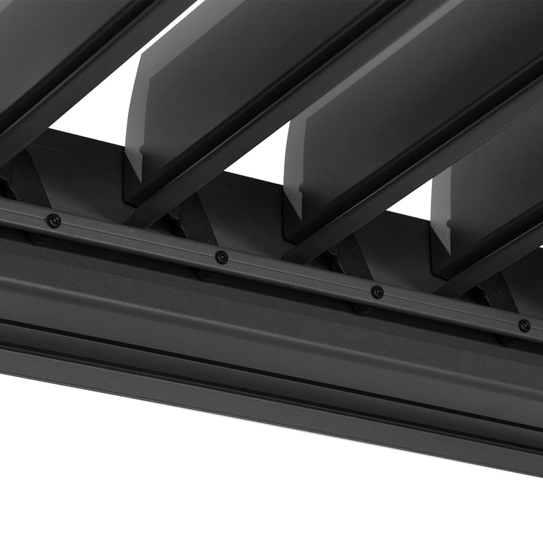 Elmont 3m x 3m Aluminium Adjustable Louvre Pergola (Charcoal Grey)