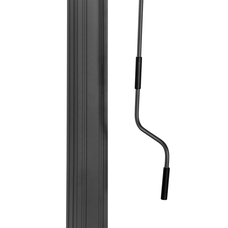 Elmont 3m x 3m Aluminium Adjustable Louvre Pergola (Charcoal Grey)