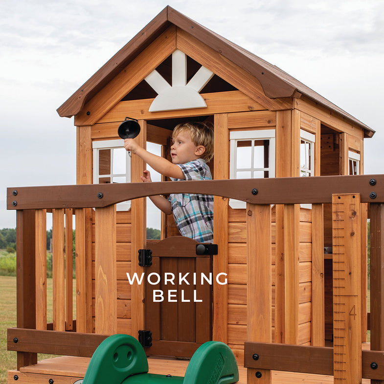Echo Heights Cubby House with Slide