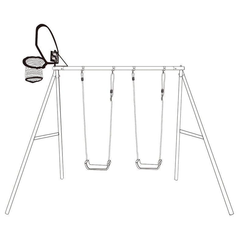 Basketball Hoop Adaptor for Timber Swing Sets