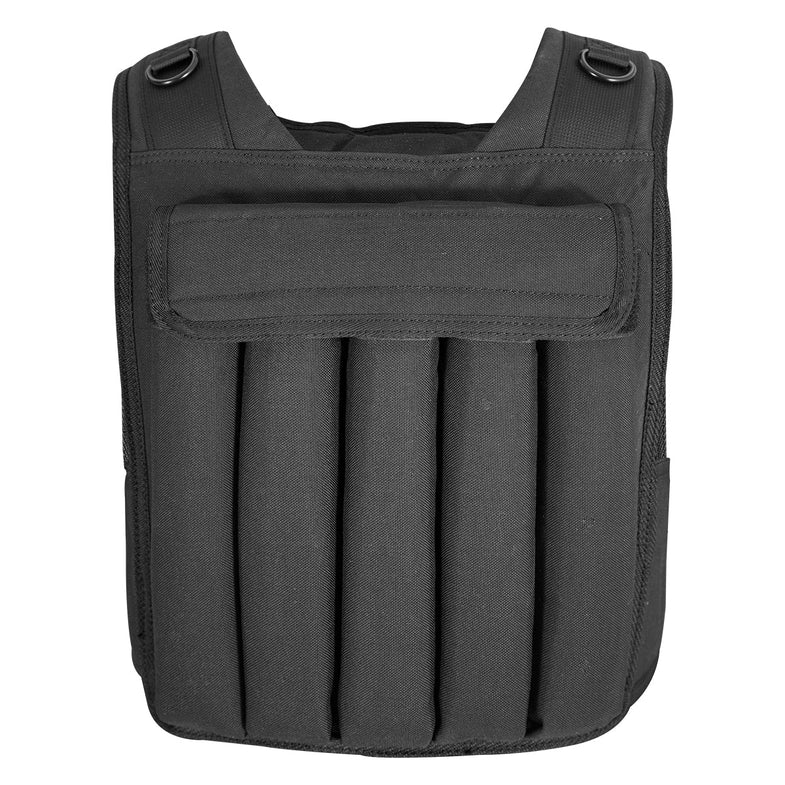 20kg Adjustable Weight Vest with 2kg Increments (Black)