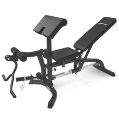 BN-11 Exercise FID Bench + 85kg Olympic Tri-Grip Weight Plate and Dumbbell Package