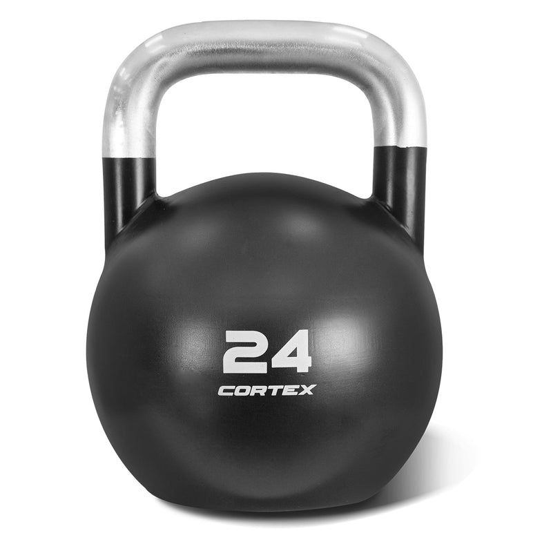 8kg to 32kg Commercial Steel Kettlebell V2 Package with Kettlebell Stand