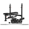 MF410 MultiFunction Bench Press + 100kg Olympic Tri-Grip Weight Plate & Barbell Package