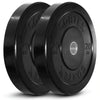 150kg Black Series Bumper Plate Set with 16 Plate Toaster Rack