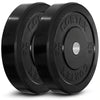 150kg Black Series Bumper Plate Set with 16 Plate Toaster Rack