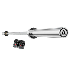 85kg Black Series Bumper Plate Set with ATHENA200 Barbell